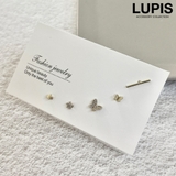 B | シンプルフェミニンピアスセット【S925ポスト】 | LUPIS
