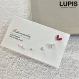 C | シンプルフェミニンピアスセット【S925ポスト】 | LUPIS
