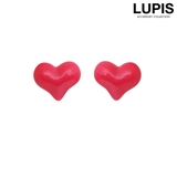 ピンク | ポップハートピアス【S925ポスト】 | LUPIS