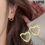 ゴールド | ハートフレームフープピアス | LUPIS