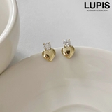 ゴールド | ストーン×ハートピアス | LUPIS