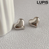 シルバー | メタルハートピアス | LUPIS