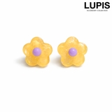 イエロー | 【S925ポスト】クリアポップフラワーピアス | LUPIS