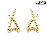 ゴールド | クロスラインピアス | LUPIS