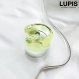 グリーン | クリアカラーボリュームアクリルリング【大ぶり 指輪】 | LUPIS