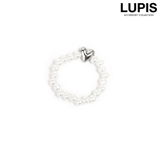 パール | モノトーンハートリング | LUPIS