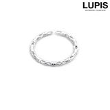 シルバー | ノットチェーンスリムリング | LUPIS