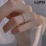 シルバー | スリムツイストリング | LUPIS