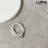 クリア | ハートジュエルパールリング | LUPIS