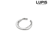シルバー | メタル×ボールチェーン2連リング | LUPIS
