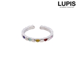 メタル | カラフルメタルハートリング | LUPIS