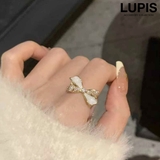 リボン | 2連×リボンフェミニンリング | LUPIS