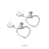ラインストーンハートフレームイヤリング【クリップ式】 | LUPIS | 詳細画像6