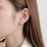 キュービックジルコニアラウンドピアス 【アクセサリー アクセ | LUPIS | 詳細画像3