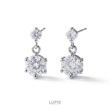 ツインキュービックジルコニアピアス 【アクセサリー アクセ | LUPIS | 詳細画像2
