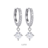 【中折れ式】キュービックジルコニアチャームフープピアス | LUPIS | 詳細画像5