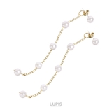 【S925ポスト】ロングパールチェーンバックキャッチピアス | LUPIS | 詳細画像3