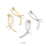 【S925ポスト】カーブラインバックキャッチピアス | LUPIS | 詳細画像3