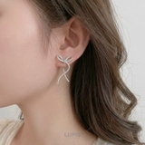 リボンバックキャッチピアス【S925ポスト】 | LUPIS | 詳細画像2 