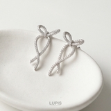 リボンバックキャッチピアス【S925ポスト】 | LUPIS | 詳細画像7 