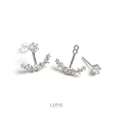 スター×ジュエルカーブラインバックキャッチピアス | LUPIS | 詳細画像4