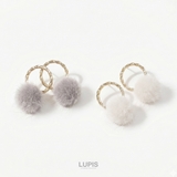 ツイストリングファーボールピアス | LUPIS | 詳細画像3 
