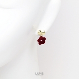 リボン×ベロアフラワーピアス【S925ポスト】 | LUPIS | 詳細画像4 