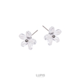 【S925ポスト】シンプルクリアフラワーピアス | LUPIS | 詳細画像4 