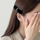 ≪1個入り≫ベロア調リボンヘアクリップ | LUPIS | 詳細画像2 