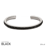 ブラック | バングル メンズ ブレスレット | LUXSTYLE