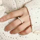 ホワイト | 小ぶりなパールが上品なリング 女性らしい トレンド | maison de LATIR