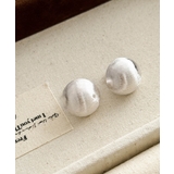 ぷっくり感が可愛い艶消しボールデザインピアス アクセサリー シルバー | maison de LATIR | 詳細画像9 