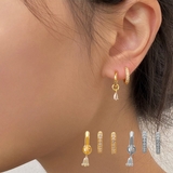 幅広いファッションスタイルに馴染むピアスセット ピアス アクセサリー | maison de LATIR | 詳細画像1