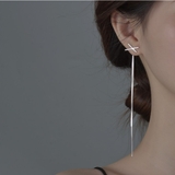 繊細にきらめく2wayロングチェーンピアス アクセサリー2wayデザイン 日常 | maison de LATIR | 詳細画像3 