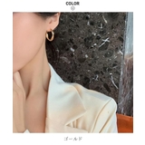 サークルデザインの大人なピアス ツイスト 女性らしい | maison de LATIR | 詳細画像7