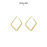 マットでスクエアフープピアス 大振り マット | maison de LATIR | 詳細画像7 