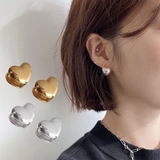 韓国ファッションに欠かせないイヤリング 両耳 ハートモチーフ | maison de LATIR | 詳細画像1