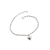 大人可愛いぷっくりハートモチーフ米粒チェーンブレスレット アクセサリー 華やか | maison de LATIR | 詳細画像6