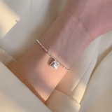 大人可愛いぷっくりハートモチーフ米粒チェーンブレスレット アクセサリー 華やか | maison de LATIR | 詳細画像1
