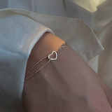 甘すぎず上品なハートチャームチェーンブレスレット アクセサリー ハートモチーフ | maison de LATIR | 詳細画像2