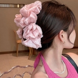2個セット春の主役になる華やかシフォンフラワーヘアクリップ ヘアアクセサリー お… | maison de LATIR | 詳細画像1 