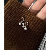 耳元をおしゃれに彩るねじれデザインパールピアス 大人 シンプル | maison de LATIR | 詳細画像7 