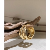 程よいボリューム感が華やかな印象のツイストデザインフープピアス アクセサリー | maison de LATIR | 詳細画像9