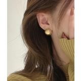 ぷっくり感が可愛い艶消しボールデザインピアス アクセサリー シルバー | maison de LATIR | 詳細画像2 