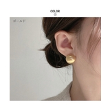 ぷっくり感が可愛い艶消しボールデザインピアス アクセサリー シルバー | maison de LATIR | 詳細画像7 