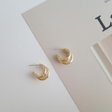 小振りながらも存在感抜群のダブルフープピアス 両耳用 アクセサリー | maison de LATIR | 詳細画像9