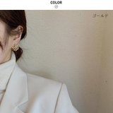 小振りながらも存在感のあるデザインリングイヤリング 両耳用 ノンホールピアス | maison de LATIR | 詳細画像14