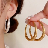 大人コーデを引き立てるフープピアス 両耳 アクセサリー | maison de LATIR | 詳細画像1