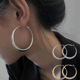 シンプルだけど華やかさもあるフープピアス アクセサリー ピアス | maison de LATIR | 詳細画像1