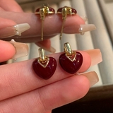 アクセントにぷっくりレッドハートピアス ピアス ハートピアス | maison de LATIR | 詳細画像5 